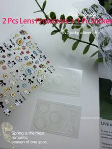 卡通猫咪可爱相机镜头保护膜 - 彩色 - 查看 7