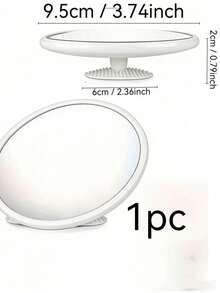 1. Fashionable And Elegant Black Decorative Art Style Convex Round Mirror - Full Plastic Wall-Mounted Mirror, Suitable For Living Room, Bedroom, Foyer, Etc. Cute Mini Round Wall Mirror, Perfect For Taking Photos, Recording Videos, And Taking Selfies With Friends. (Please Note The Size Before Purchasing). Makeup Mirror, Bedroom Mirror. - Multicolor - View 8