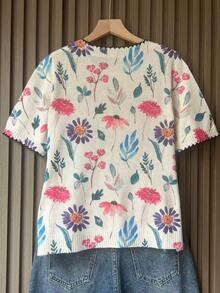 极简时尚女式针织毛衣，适合春夏穿着，粉色 - 粉色 - 查看 2