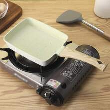 Brodark 1pc Square Tamagoyaki Frying Pan, Deep Gray/Beige, Non-Stick, Suitable For Home Kitchen, Restaurants, Quick Breakfast Cooking, Induction Cooktop Compatible - View 12