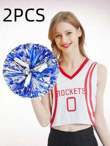 Pompons da cheerleading, pompons da ballo, pompons da competizione sportiva, adatti per basket, eventi sportivi, danza, ginnastica, ballo di gruppo, applicabili a vari eventi di scena - Fiore Flash - Visualizzare 12