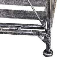 Outsunny Scaffale Fioriera 3 Ripiani Pieghevole da Giardino Balcone, Metallo, Argento, 44x25x96 cm - grigio - Visualizzare 9