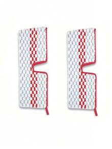 1/2/4/8 piezas Almohadillas de repuesto para la Fregona Rociadora de Microfibra ProMist MAX de /O-Cedar, lavables, super absorbentes, accesorios de limpieza, perfectos para el hogar - Rojo y blanco - Ver 10
