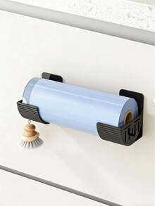 4/2pcs Adjustable Wall-Mounted Garbage Bag Holder, Hanging Trash Bag Storage Rack, Suitable For Storing Garbage Bags, Cling Wrap, Umbrellas, Rolling Pins, Packaging Racks, Kitchen Racks, Sink Storage Racks, Closet Kitchen Storage Boxes, Kitchen Tools, Kitchen Storage Containers, Mother's Day Gift - A - View 3