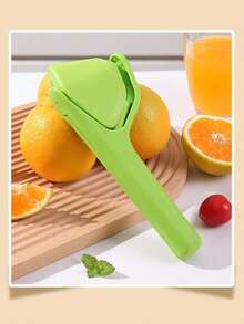 1 pieza Exprimidor manual de limón, exprimidor de naranja portátil y plegable, extractor de jugo de mano, apto para cocina, picnic, exprimir frutas - Verde - Ver 5