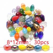 50 hạt/gói, hạt thủy tinh hình giọt nước lỗ giữa 6*8mm, nhiều màu sắc, nguyên liệu làm trang sức DIY phù hợp cho giày dép, quần áo, mũ, túi xách, phụ kiện, mũ đội đầu, dây đeo eo, móc khóa, mặt dây chuyền điện thoại, v.v. - Giọt nước lỗ vừa 6*8 mm (50 cái) - Xem 10