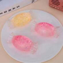 Maltose Glitter Candy Squishy – Durable Stress Relief Toy, Tear-Resistant Sensory Fidget For Anxiety - 混色 - 查看 1