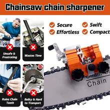 Portable Manual Chain Saw Sharpener, Adjustable Clamp And Precise Guide Rail, Suitable For 8-22 Inch Chains/Electric Saws - A - View 7