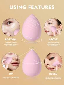 Bộ dụng cụ trang điểm 30 món bao gồm: Bộ 20 cọ trang điểm + 1 túi đựng mỹ phẩm và đồ dùng cá nhân đa năng có khóa kéo chống thấm nước + 1 dụng cụ vệ sinh cọ trang điểm + 2 bông mút trang điểm + 3 bông phấn phủ mini + 3 bông phấn phủ tam giác, tất cả trong một & thân thiện với người mới bắt đầu | Sẵn sàng mang theo du lịch & thích hợp làm quà tặng | Hoàn hảo cho người mới bắt đầu/phụ nữ. - Nhiều màu - Xem 6