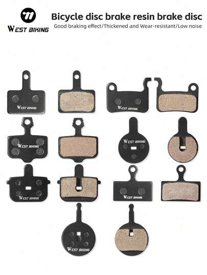  WEST BIKING Semi-Metallic Mountain Bike Brake Pads, Suitable For XT Magura Hydraulic Disc Brakes, Road Bike Accessories