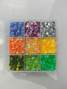 Accessoires de couture à paillettes d'écailles de poisson, convenant pour les robes de mariée, les costumes de danse, les sacs brodés, la fabrication de bijoux DIY - Multicolore - Voir 3