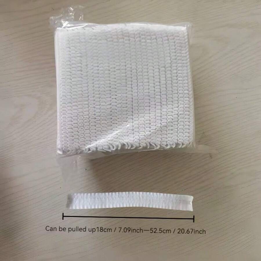 100个一次性扫帚套，强力静电吸附毛发和灰尘，非涤纶材质，无需清洗，清洁省时，适用于汽车、数码设备、墙壁等。