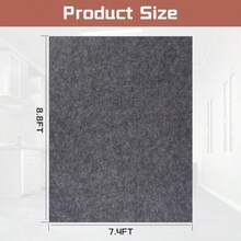 Garage Mats Oversize Garage Floor Paking Mat For Under Car 7.4 X 8.4 Ft Non-Slip Gray Garage Flooring Carpets Absorbent Oil Garage Parking Mat Waterproof Mats - 7.4 x 8.4 - 查看 2