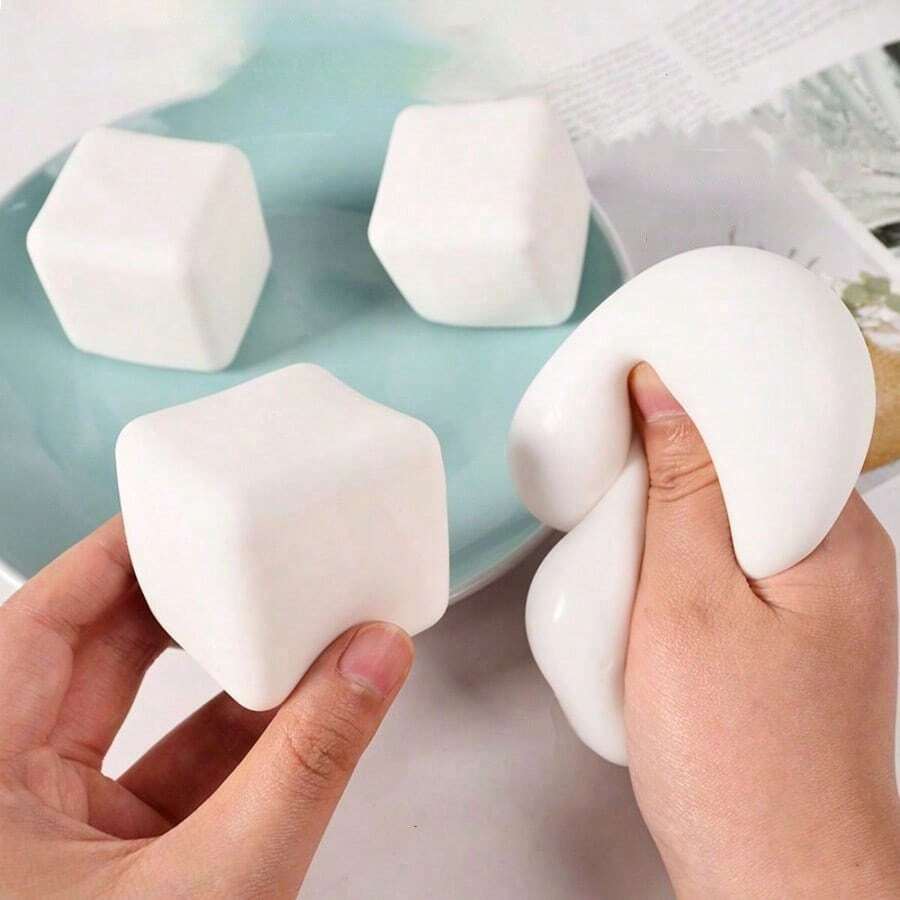 Bộ 8/4/2/1 món đồ chơi bóp hình khối lập phương Needohe mới năm 2026, đồ chơi giảm căng thẳng Mochi, đồ chơi bóp mềm giảm căng thẳng cho người lớn - Đồ chơi bóp mềm Nedo, Noodoh Squishies, Needo H Squeeze Ice Cubes, đồ chơi bóp mềm hình khối lập phương đậu phụ trắng đàn hồi chậm, món quà hoàn hảo cho sinh nhật, ngày lễ, thư giãn - Đồ chơi bóp mềm hình bánh bao, đồ chơi giảm lo âu. - nhiều màu - Xem 1