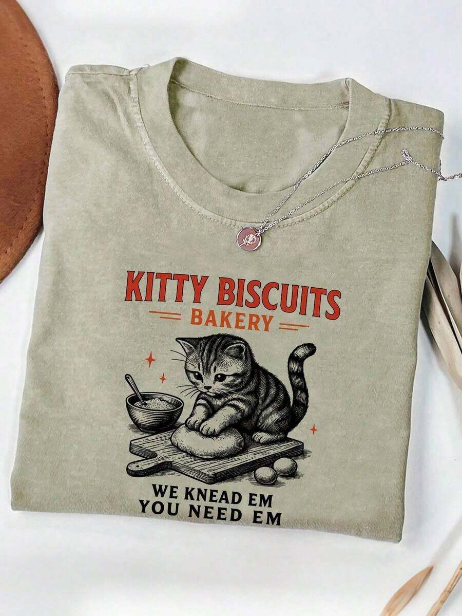 Manfinity HombreINAWLY Leopard Print Mom Shirt, Mother's Day Gift, Mom Shirt, Vintage Mom Shirt, Gift For Mom, Mom Shirt, Leopard Print Mom T-Shirt, L - 綠色 - 查看 1