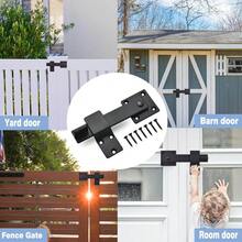 Sliding Door Latch Sturdy Rustic BarnDoor Hardware Latch For Fence Cabin Cabinet - 1* Barn Door Flip Lock Set - View 4