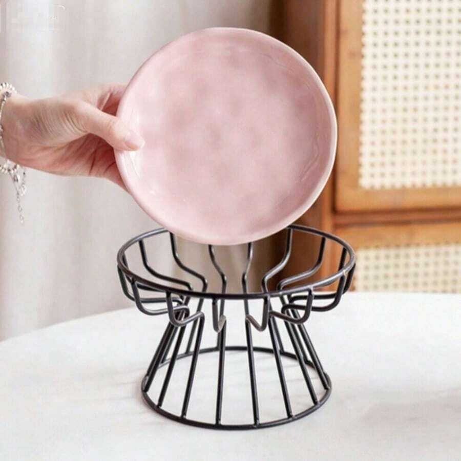 Bát ăn cho thú cưng bằng gốm sứ, bát đựng thức ăn cho mèo có chân đế bằng sắt, chống tràn, thiết kế bảo vệ cổ, đĩa ăn cho mèo, đĩa nhỏ cho mèo.