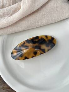 1pc French Elegant Gold Label Glossy Hair Clip, Half Updo Hair Accessory, Clamp Style Headpiece Suitable For Daily, Holiday Wear, Festival Gift,Hair Barrettes Hair Clips Hair Claws, School Stuff, Bobby Pins, Hair Accessories, Hairpin - Multicolor - View 24