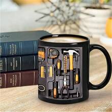 Funny Coffee Mug - Effect Printed Mug, Mechanic Toolbox Set,11oz 15oz Mug For Auto Mechanics, Unique Gifts For Birthdays, Holidays, Christmas, Perfect Coffee Cup - 黃色 - 查看 7