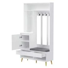 Hall Trees - White + MDF-2 - View 9