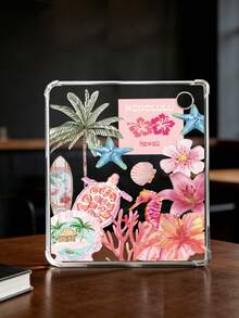 1pc Summer Flower Pattern Transparent Shockproof Soft Silicone Protective Case For Kindle 11th Gen 2022/Kindle Paperwhite 12th Gen 2024/Kindle Colorsoft Signature Edition, Clara Colour/Bw/2E - Multicolor - View 11