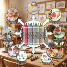Kids Wax Crayons - Multicolor - View 5