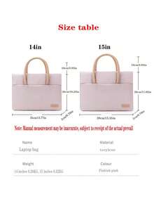 14-15.6 Inch Minimalist Business Laptop Bag, Suitable For Women, Commuting, Office, University Students - Multicolor - View 8