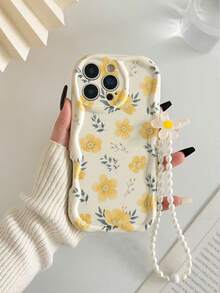 Ốp điện thoại chống rơi họa tiết hoa, viền lượn sóng, kèm phụ kiện vòng tay hạt cườm, tương thích với iPhone 17pro/17Air /17/17promax16/11/16pro/16plus/16promax/16e/15Promax/13/14/12/XS/XR/7G/8P, Galaxy S25/S25PLUS/S25 Ultra/A16/A36/A26/A56/A50/A12/A32/A52/A72/A51/A21S/A13/A14/S24/S24PLUS/S24Ultra, S22/A52/A53/A54/A55S23, 11/12Pro/12/12X/13Pro/14Pro/15Pro, 10/9/Note9/12c/Note11pro/Note8Pro - Nhiều màu - Xem 3