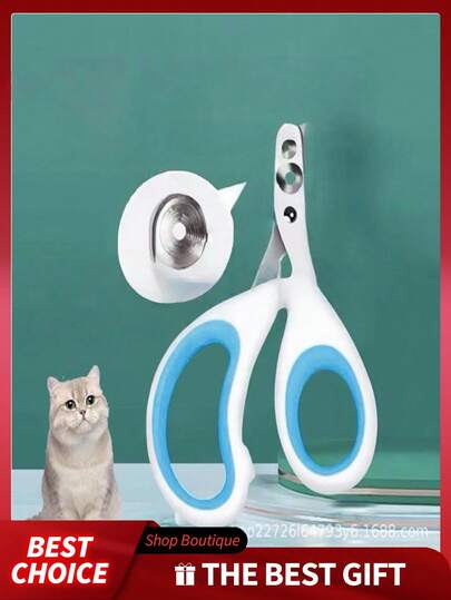 专业宠物指甲钳：内置安全防护罩，防止过度修剪；锋利刀片确保切口干净利落，无毛刺。符合人体工学的防滑手柄，单手操作舒适，不易疲劳。适用于猫、狗及小型宠物，这款耐用的指甲钳易于清洁，是每个家庭的必备工具。