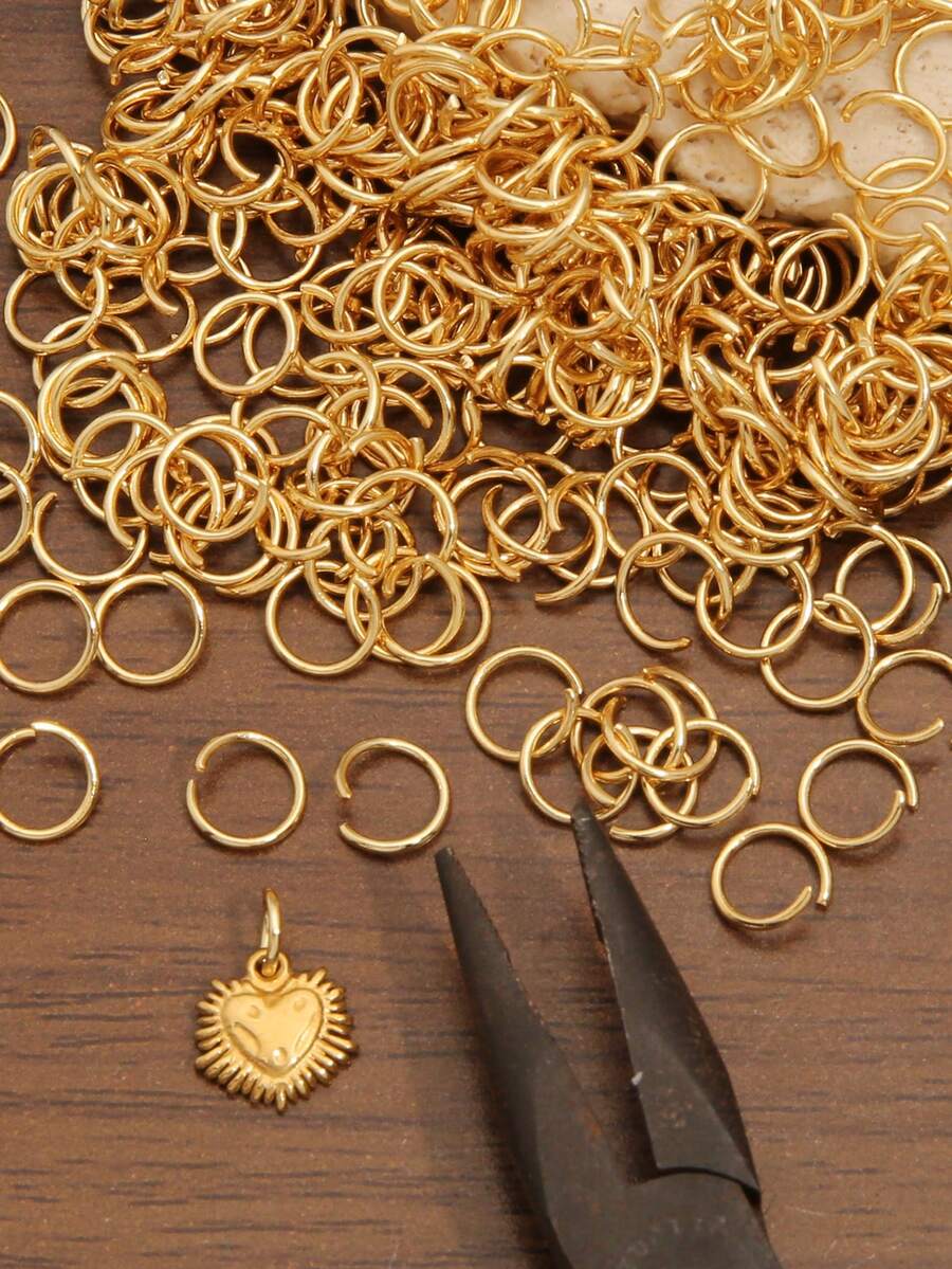 100-200Pcs/Lot 3mm 4mm 5mm 6mm 7mm 8mm Stainless Steel Open Jump Rings Connectors For DIY Jewelry Making Supplies Earrings Bracelets Necklaces Accessories - Open Ring - View 1