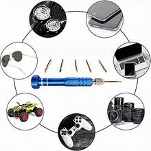 1 Set Precision Screwdriver Bits, Including 5 Different Sizes Of Metal Heads, Compact Design And Durable Structure. Specially Suitable For Repairing Glasses, Phones, Watches And Electronic Products. - A - View 7