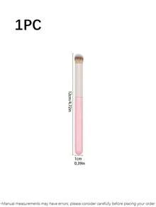 4件套可爱粉色化妆刷套装，包括遮瑕刷、散粉刷、唇刷、粉底刷，柔软尼龙刷毛，易于清洗，适合化妆新手和女生。 - 粉色 - 查看 9