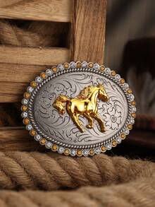 1个西部风格皮带扣，可定制动物图案 - BH897 - 查看 2