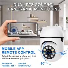 4pcs 1080P Full HD Wireless WiFi Smart Home Security Camera, CCTV Camera With Night Vision, Pan-Tilt, Motion Tracking, Suitable For Elderly Care, Pet Monitoring, 2-Way Audio, USB Powered, Compatible With IOS And Android, Great For Home, Pet Camera, And Gift - White - View 6