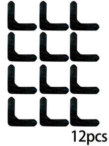 2/4/8/12pcs Anti-Slip Carpet Grippers, Suitable For Carpets, Made Of PU Material, Washable, Anti-Slip And Reusable, Prevent Carpet Shifting And Curling, Applicable For Living Room, Dining Room, Bathroom Carpets, Back To School Supplies, Home Essential - Black - View 12