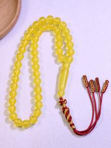 1 hộp màu vàng, 45 hạt chuỗi hạt cầu nguyện Hồi giáo tua rua 10mm, chuỗi hạt cầu nguyện Ramadan thủ công bằng nhựa dệt (Thích hợp cho Eid, Ramadan, Eid Al-Adha, sử dụng hàng ngày, làm quà tặng) - Nhiều màu - Xem 4