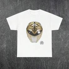 Black Power Ranger Dino Thunder Series T-Shirt, 100 Percent Cotton Unisex Tee, Graphic Tee, Power Rangers Shirt, Gift For Power Rangers Fan - White 2 - View 6