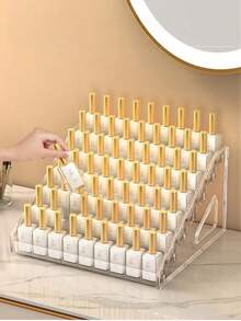 5/4/3 Layers Of Removable Multi-Functional Storage Rack, Suitable For The Storage And Sorting Of Perfume, Cosmetics, Glasses, Nail Polish And Other Items, Can Display Nail Polish ,Nail Polish Studio Tool Accessories, Large Capacity Design, - Multicolor - View 3
