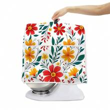 1 Blue Flower-Scented Household Chef's Machine Dust Cover, Washable Baking Tool Dust Cover, Blender Cover, Vertical Blender Cover, Protective Cover. The Atmosphere In The Kitchen Has Been Fully Improved - Full Coverage - View 8