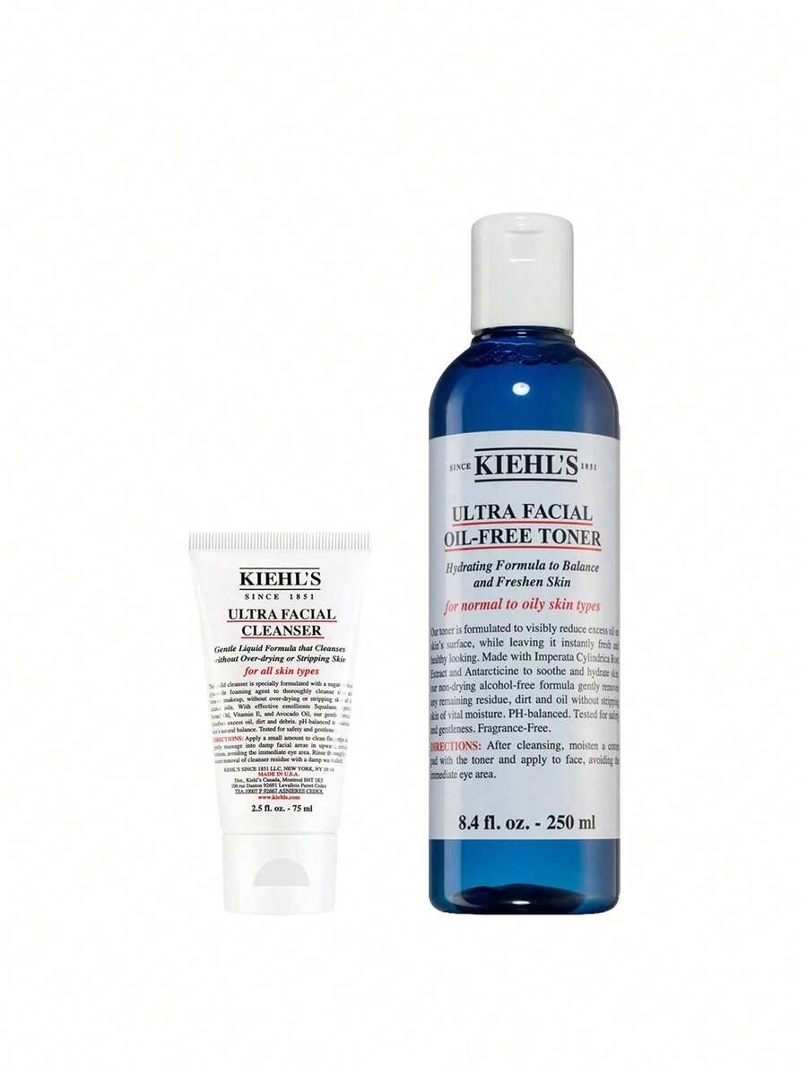 Kiehl's [Bundle] Ultra Facial Cleanser 75 Ml + Oil-Free Toner 250 Ml - Ultra Facial - View 1