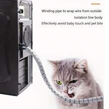 30m-100m Super Long Cable Management Sleeve, Open-Type Power Cord Protector, Wire Organizer Wrap - View 3