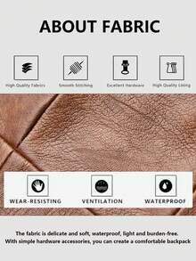 Anti-Theft Quilted Retro Pu Soft Leather Backpack For Women; Multi-Functional Stylish Day Bag; Multi-Pocket Lightweight Travel Bag; Large-Capacity Minimalist School Bag; Convenient Book Bag, Suitable For Students, Nurses, Teachers, Business People, Travel, Business Trips, Daily Commutes, Shopping, Office, Dates, Hiking, Training, Work, Birthday Gifts, Holiday Gifts - Multicolor - View 5