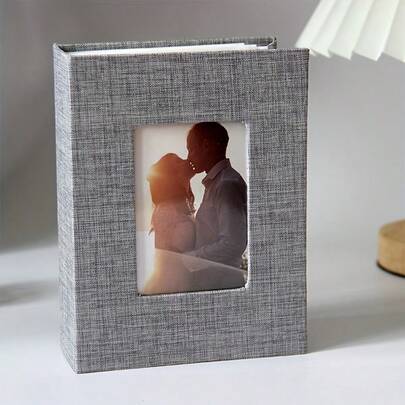 Album ảnh sáng tạo dung lượng lớn 200 trang, bề mặt vải 6 inch, phù hợp cho gia đình, lưu giữ kỷ niệm ảnh cưới và gia đình thời trang, trang trí phòng khách và văn phòng, quà tặng mùa xuân Ngày của Mẹ.