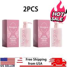 Hoegoa Curl Defining Cream 114g/4oz | Anti-Frizz Curly Hair Styling Cream | Hydrates, Defines & Enhances Natural Curls, Controls Frizz & Flyaways, Adds Soft Bounce & Long-Lasting Hold | Lightweight, Non-Greasy Formula For Wavy, Curly & Coily Hair, Leaves Curls Smooth, Shiny & Frizz-Free All Day - Kem - Xem 12