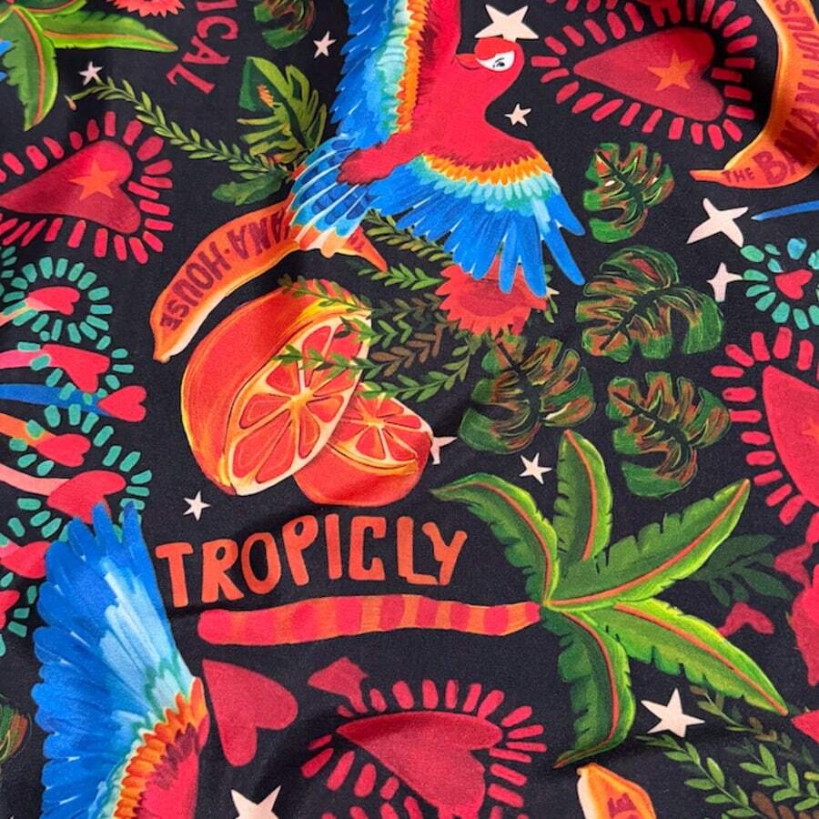 Printed Crepe Fabric 95% Polyester 5% Elastane - 34 - View 1