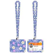 Tempat Kartu Identitas Geser dengan Motif Bunga Daisy Unik dan Tali Gantungan Warna-warni - Terbuat dari Plastik Tahan Lama, Praktis untuk Pelajar, Karyawan, dan Kartu Transportasi, Cocok untuk Penggunaan di Sekolah dan Kantor - Rectangle - View 11