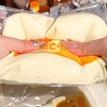 Meiji Orange Burn Squeeze Stress Relief Toy Slow Rebound Dry Mud Texture Squeeze Toy - Multicolor - View 7