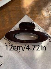 2个/1个 白色/棕色 轻便塑料发夹，时尚百搭 优雅简约纯色发爪，适合日常、休闲、派对、通勤、海滩、丸子头、马尾辫、洗脸、化妆、夏季装扮配饰、夏季海滩发爪夹、节日、生日 - 彩色 - 查看 2