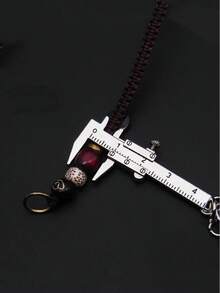 1pc Portable Mini Caliper Tool, Keychain Alloy Vernier Caliper, Keychain Caliper Measurement Tool, Jewelry Ruler 0.0-1.57 Inch, Mini Vernier Caliper, Small Keychain Hanging Measurement Portable Tool, Keychain, Zinc Alloy - A - View 4