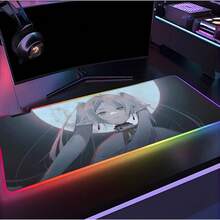 Frieren RGB Gamer XXL Mousepad: Frieren, Gloomy, Sky, Iron!Anime Desk Mat - 3 - View 4